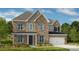 Inviting two-story home with stone accents, attached garage and manicured lawn at 173 Glenn Dr, Mooresville, NC 28115