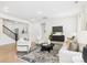 Bright living room showcasing hardwood flooring, contemporary furnishings and an open layout at 2009 White Cypress Ct # Kh13, Charlotte, NC 28216