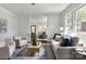 Bright and airy living room with hardwood floors, stylish furniture, and plenty of natural light at 236 Victoria Ave, Charlotte, NC 28202