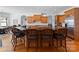 Large kitchen with custom wood cabinets, granite countertops, and stainless steel appliances at 2477 Peninsula Shores Ct, Denver, NC 28037
