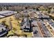 Aerial view of townhome community showing parking, landscaping, and surrounding area at 2705 North Center St # 6, Hickory, NC 28601