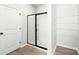 Bathroom featuring a glass enclosed shower and shelving at 3527 Clover Valley Dr, Gastonia, NC 28052