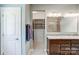 Bathroom with double granite vanity and walk-in closet at 5252 Admirals Lndg, Lancaster, SC 29720