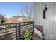 View from balcony showing seating and neighborhood at 530 N Mcdowell St, Charlotte, NC 28204