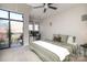 Bedroom featuring a balcony, and small office area with natural light at 530 N Mcdowell St, Charlotte, NC 28204