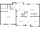 Layout of the first floor of a residence with kitchen, living room, Gathering room, dining room, and foyer at 7829 Buddy Holly Rd, Charlotte, NC 28216