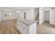 Open floor plan featuring kitchen island with granite countertops and storage at 81 Kirk St, Salisbury, NC 28144
