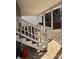 View of porch stairs leading down to the yard. Plenty of room for an outdoor storage area at 827 W Horah St, Salisbury, NC 28144