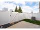 Fenced backyard with concrete patio and some grass at 939 Wicawa Rd, Fort Mill, SC 29708