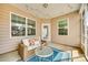 Charming covered patio with comfortable seating, decorative lights, and peaceful backyard views at 10014 Berkeley Castle Dr, Charlotte, NC 28273