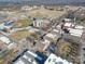 Aerial view of baseball field with a city skyline in the background at 108 Oak Grove St, Kannapolis, NC 28081