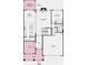 Layout for the first floor showing kitchen, study, dining, great room and garage at 177 Glenn Dr, Mooresville, NC 28115