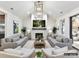 Inviting living room features neutral tones, a cozy fireplace, and ample seating for relaxation and entertaining at 19419 Youngblood W Rd # 2, Charlotte, NC 28278
