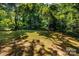 Expansive backyard provides a serene setting with a backdrop of mature trees, perfect for outdoor enjoyment at 2250 Arnold Dr, Charlotte, NC 28205