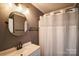 Bathroom featuring a vanity with sink and a shower with a curtain, providing functionality at 279 Age Old Way, Rock Hill, SC 29732