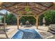 Patio featuring a pergola and entertainment area, creating an inviting outdoor living space at 279 Age Old Way, Rock Hill, SC 29732