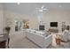 Bright living room with fireplace, vaulted ceilings, and open floor plan at 3039 Paraham S Rd, York, SC 29745