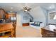 Bonus room with kitchenette, day bed, and sloped ceilings at 3439 Richards Xing, Fort Mill, SC 29708