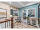 Charming hallway featuring a beverage center, brick floors, and a cozy seating area at 3439 Richards Xing, Fort Mill, SC 29708