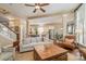 Open concept living room with hardwood floors and adjacent kitchen at 3439 Richards Xing, Fort Mill, SC 29708