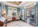 Cozy sitting room with chairs, side table, and blue paneled door at 3439 Richards Xing, Fort Mill, SC 29708