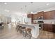 Modern kitchen featuring a center island, stainless steel appliances, and an open concept design at 40189 Crooked Stick Dr # 1205, Lancaster, SC 29720