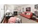 Bright and airy living room with a cozy fireplace, stylish furniture, and an open doorway at 632 N Oakland Ave # Pt1, Statesville, NC 28677