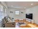 Bright living room with hardwood floors, modern furniture, and natural light at 7526 Dorn Cir, Charlotte, NC 28212