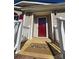 Charming front entrance featuring brick stairs leading to a covered porch with a 'Welcome' mat at 110 Amber Ln, Statesville, NC 28677
