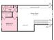 Second story floor plan featuring a bedroom, bath, and game room at 126 Goorawing Ln, Mooresville, NC 28115