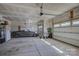 Spacious two-car garage with ample room for parking and storage at 15237 Red Canoe Way, Charlotte, NC 28278