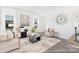 Inviting living room filled with natural light, comfortable seating, and modern artwork at 200 J.P. Dr # 184P, Albemarle, NC 28001