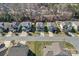 An aerial view shows houses in a well-maintained suburban neighborhood at 2352 Seagull Dr, Denver, NC 28037