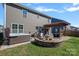 Beautiful backyard with hot tub, fire pit, pergola and outdoor seating creates a relaxing retreat at 2352 Seagull Dr, Denver, NC 28037