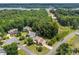 Aerial view of homes surrounded by lush greenery near the lake at 329 Squirrel Ln, Clover, SC 29710