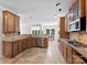 Spacious kitchen with stainless steel appliances, tile backsplash, and an adjacent dining area at 329 Squirrel Ln, Clover, SC 29710