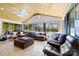 Sunroom boasts lots of natural light, wood paneled ceiling, and comfortable furnishings, perfect for relaxation at 4937 Lebanon Dr # 1, Charlotte, NC 28273
