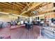 Relax on the expansive covered patio with vaulted wood ceilings and space for dining and entertaining at 4937 Lebanon Dr # 1, Charlotte, NC 28273