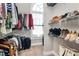 Organized walk-in closet with ample space for clothes, luggage, and shoes at 5019 Mill Creek Rd, Clover, SC 29710