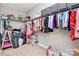 A walk-in closet with built-in shelving and plenty of space for clothing and storage at 5019 Mill Creek Rd, Clover, SC 29710