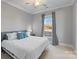 Bedroom features a soft carpet, a queen-sized bed, and ample natural light at 826 Misty Arbor Frd, Clover, SC 29710