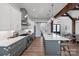 Gourmet kitchen with modern appliances, white cabinetry, and large island at 826 Misty Arbor Frd, Clover, SC 29710