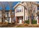 Charming two-story home with brick accents, American flag, and well-maintained landscaping at 8422 Chaceview Ct, Charlotte, NC 28269
