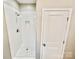 A luxurious bathroom with a walk in shower and modern finishes at 926 Poplar St, Albemarle, NC 28001