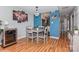 The dining area provides access to the kitchen and front entry hall at 100 Willow Run Dr, Gastonia, NC 28056