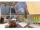 Cozy porch featuring comfortable seating and a charming view of the outdoors at 100 Willow Run Dr, Gastonia, NC 28056