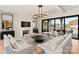 Open floor plan with sliding glass doors that feature a beautiful lake view at 1004 Maxwell Ct # 1, Marvin, NC 28173
