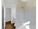 Bathroom featuring a white marble tiled shower with modern fixtures and hardwood flooring at 1188 Parkmont Ln, Rock Hill, SC 29730