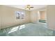 Bright bedroom with a ceiling fan, double hung window, and carpeted flooring at 133 Persimmon Creek Rd # 81, Kings Mountain, NC 28086