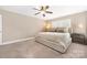 Bedroom features neutral decor, lots of light and soft carpet at 13725 Mallory Baches Ln, Huntersville, NC 28078